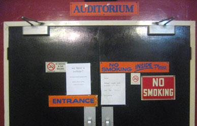 No Smoking at The Fox Cinema