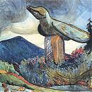 Detail from "Cumshewa" by Emily Carr