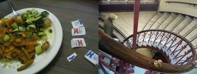 The Carnegie Library Stairwell and Vegetarian Curry